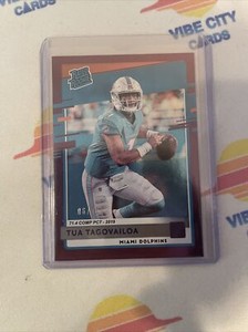 2020 donruss rated rookie tua tagovailoa stat line /71