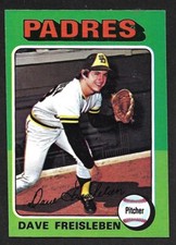 1975 TOPPS MINI #37  Dave Freisleben  SAN DIEGO PADRES  EX-MINT+   B