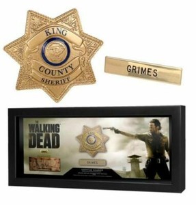 The Walking Dead AMC TV Series Sheriff Rick Grimes Badge Prop Replica