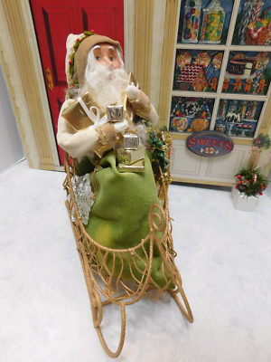 Rare Byers Choice 2005 Exclusive Talbots Santa Sleigh Bag Presents Figurine 11 