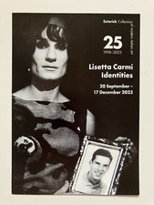 LISETTA CARMI, volantino annuncio mostra, Collezione Estorick, Londra, 2023