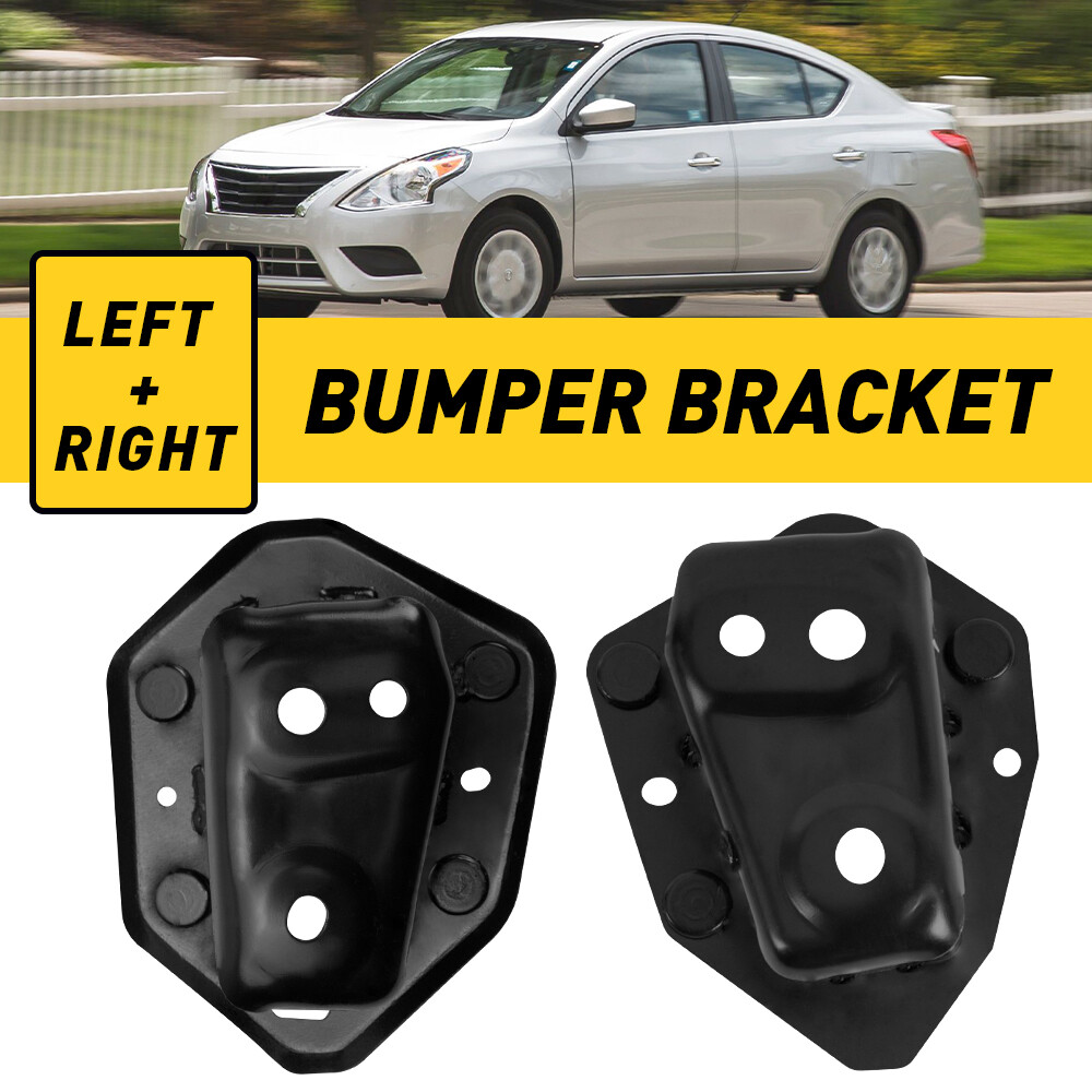 Bumper Bracket Set Left Right For 2013-2019 Nissan Versa Sedan Front Steel 2Pc S