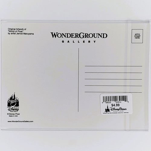World of Pixar Postkarte WonderGround Galerie Kunst von Disney Jerrod Maruyama - Bild 2 von 2