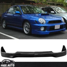 Front Bumper Lip Fits 02-03 Subaru Impreza WRX Only V3 Style Spoiler PU 2PC