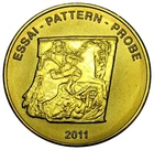 San Marino 50 Ceros Fantasy Probe Specimen coin 2011 arch horse