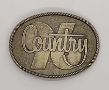 Vintage 96 Country Radio Belt Buckle