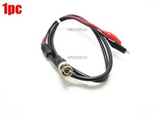 1Pcs Coaxial Cable Bnc Male Q9 To Dual Alligator Clip Test Lead Cable 100Cm bk