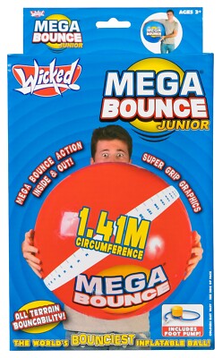 Mega Bounce JR - The World's Bounciest Inflatable Ball! Super Grip Graphics