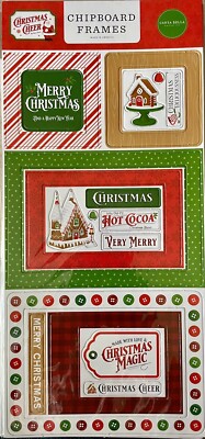 Carta Bella~CHRISTMAS CHEER~chipboard frames set~Really nice! Quick Ship!!