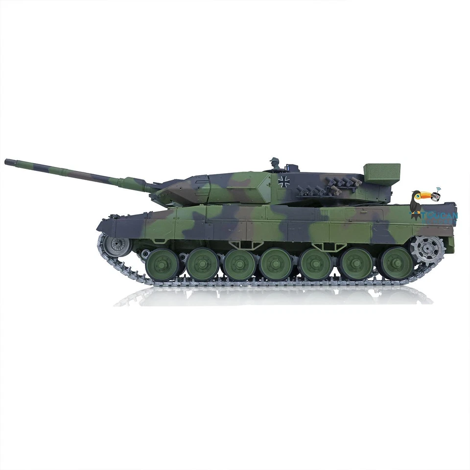 Henglong 1/16 7.0 German Leopard 2A6 BB IR RTR RC Tank 3889 360° Barrel Recoil - Image 4 of 4
