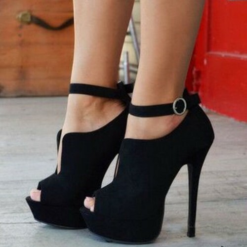ankle tie platform heels