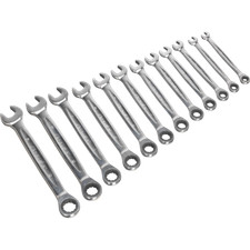 Image of Sealey AK63922 12 Piece Ratchet Combination Spanner Set