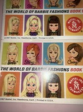 Vintage 1967 The World of Barbie Fashions by Mattel Booklet Book 1  2 Catalog