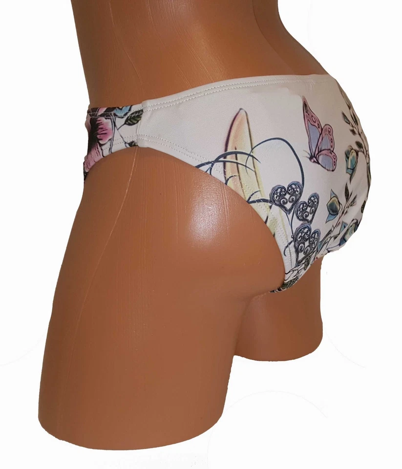 Parte inferior de bikini Lucky totalmente nueva blanca para mujer talla M mediana 8 10 $64 4407-M Foto 2 de 2