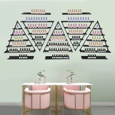 10* Nail Polish Rack Metal Wall Mount Holder Display Hold up to 90 bottles /Rack