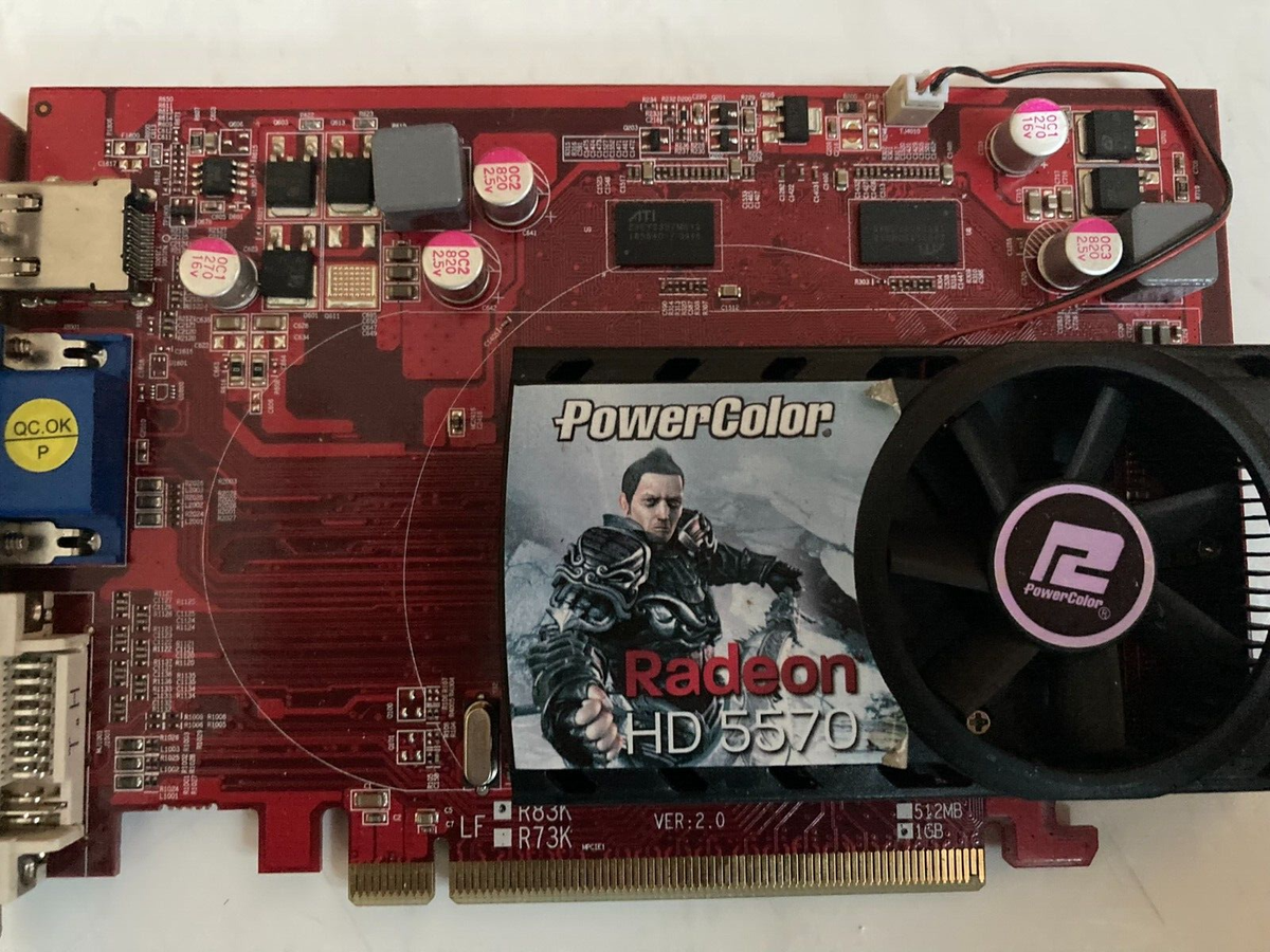 Power Color RADEON HD5570, (1 GB) PCI Express Video Card for sale