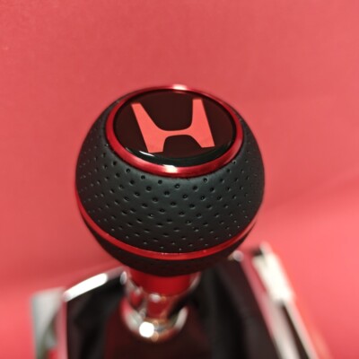 ROT LEDER TYPE R SPORT SCHALTKNAUF für CIVIC ACCORD S2000 JAZZ INTEGRA EP3 FN FK