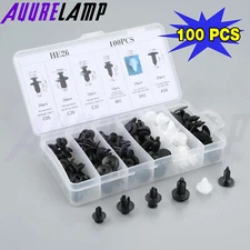 100 x Box Set Bumper Fender Liner Push Type Retainer Clips for Chevy GM Car Suv