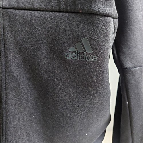 Adidas Giacca Nera con Cappuccio Off Pitched Lunga Full Zip Donna XS Activewear Sportiva - Foto 12 di 12