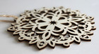 Lot of 2 Identical Laser Cut Christmas Wood Ornaments — photo 2