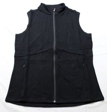Ibex Women's Mid Layer Full-zip Merino Wool Shak Vest Ah4 Black Medium Nwt