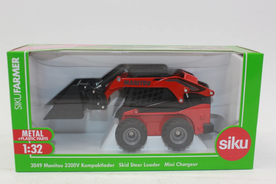 SIKU 3049 Manitou 3300 V Skid Steer Loaders With Quick-Change 1:3 2 New Boxed - Image 2 of 4