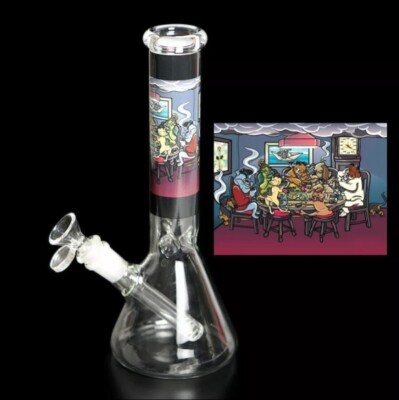 10 Inch Colorful Hookah Water Pipe with 14.4mm Joint