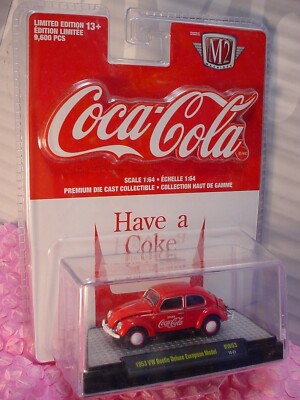 M2マシーン コカ・コーラ 1953 VW Beetle Deluxeチェイス M2 Machines Coca Cola DE01 1953 VW Beetle Deluxe European