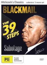 Hitchcock's Classics | Triple Pack  DVD Blackmail / The 39 Steps / Sabotage
