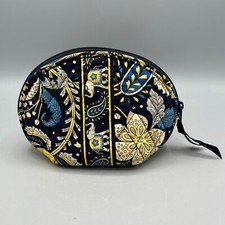 Vera Bradley Small Clutch Cosmetic Bag 7"x5"x3" Ellie Blue Elephant Pattern 2012