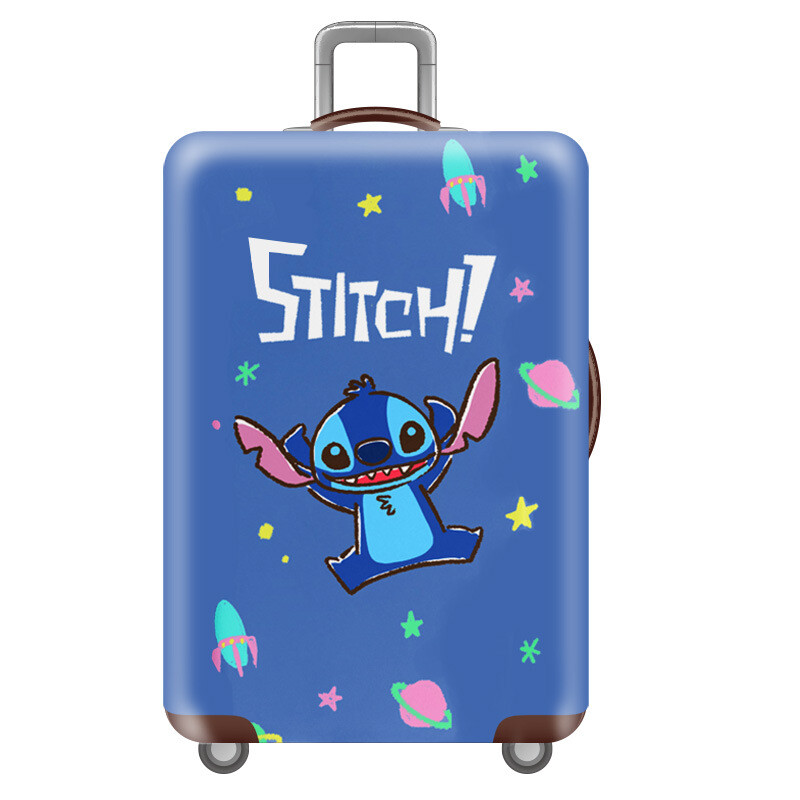Lilo Stitch Cartoon Travel Luggage Cover Protector Dust-Proof For Suitcase