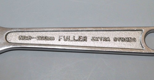 Fuller Extra Strong No. 8 - 200mm Adjustable Wrench Japan - Picture 3 of 7