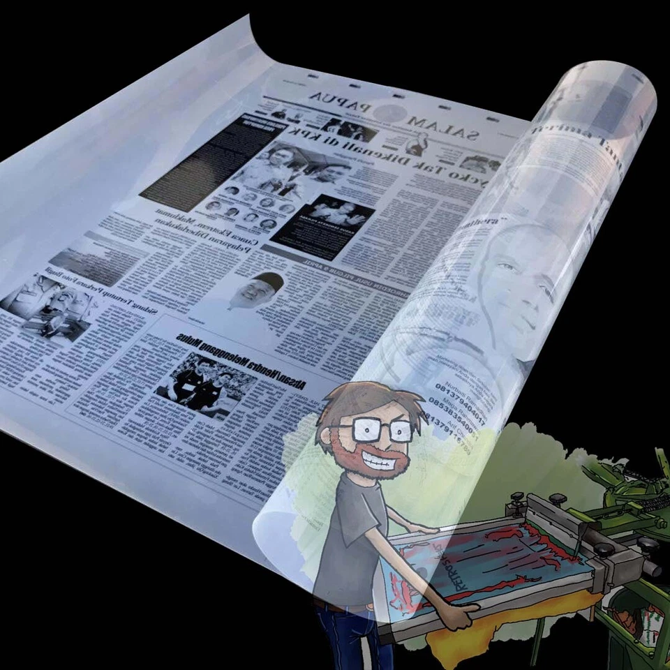 100 sheets,8-1/2" x 11"Waterproof Quick Dry Milky Inkjet Screen Printing Film - Image 4 of 4