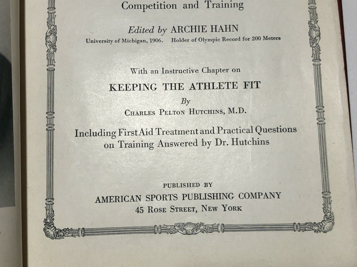 Olympics Archie Hahn 1955 Archie Hahn, Former University Of Virginia