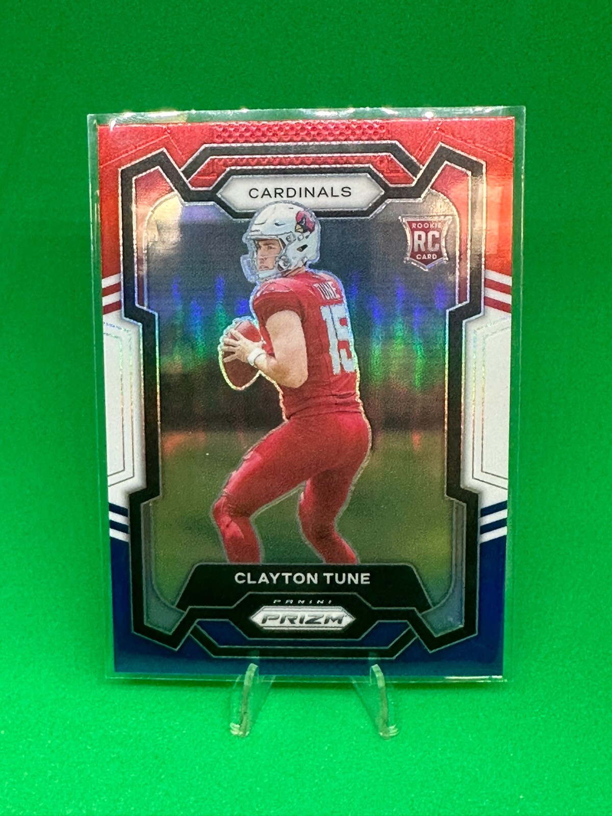 Clayton Tune 2023 Panini Prizm Red White Blue Prizm #302 RC Arizona Cardinals