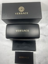Versace Black Set Hard Cell Eyeglasses Sunglasses Case Cloth Box Optical
