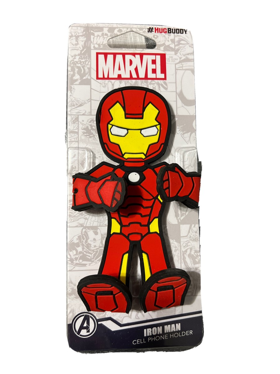 MARVEL IRON MAN ~HUG BUDDY~ Cell Phone Holder 360 Swivel Vent Clip - Main Image