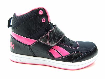 REEBOK MISSION CLASSIC BLACK SOLAR PINK V69919 GIRLS SHOES