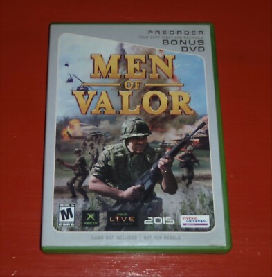 Men of Valor Bonus Pre-sell DVD (Microsoft Xbox, 2004)-No Manual