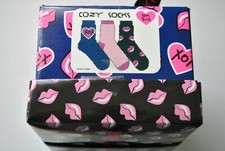 Betsey Johnson Cozy Socks Gift Box - You Choose 1 set - Size: 9 - 11