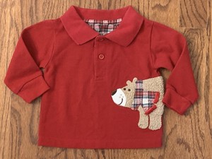 red baby polo shirt