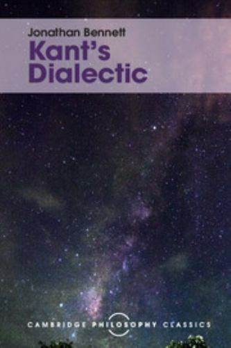 Kant's Dialectic Bennett Paperback Cambridge University Press 9781316506073