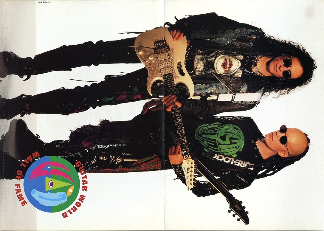 Steve Vai & Devin Townsend Guitar World Poster 11x17