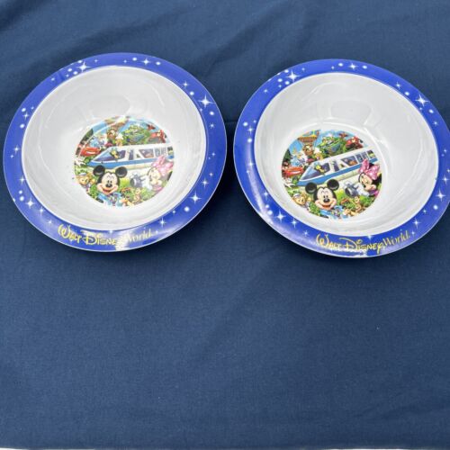 Walt Disney World Parks Plastic Bowls Set of 2