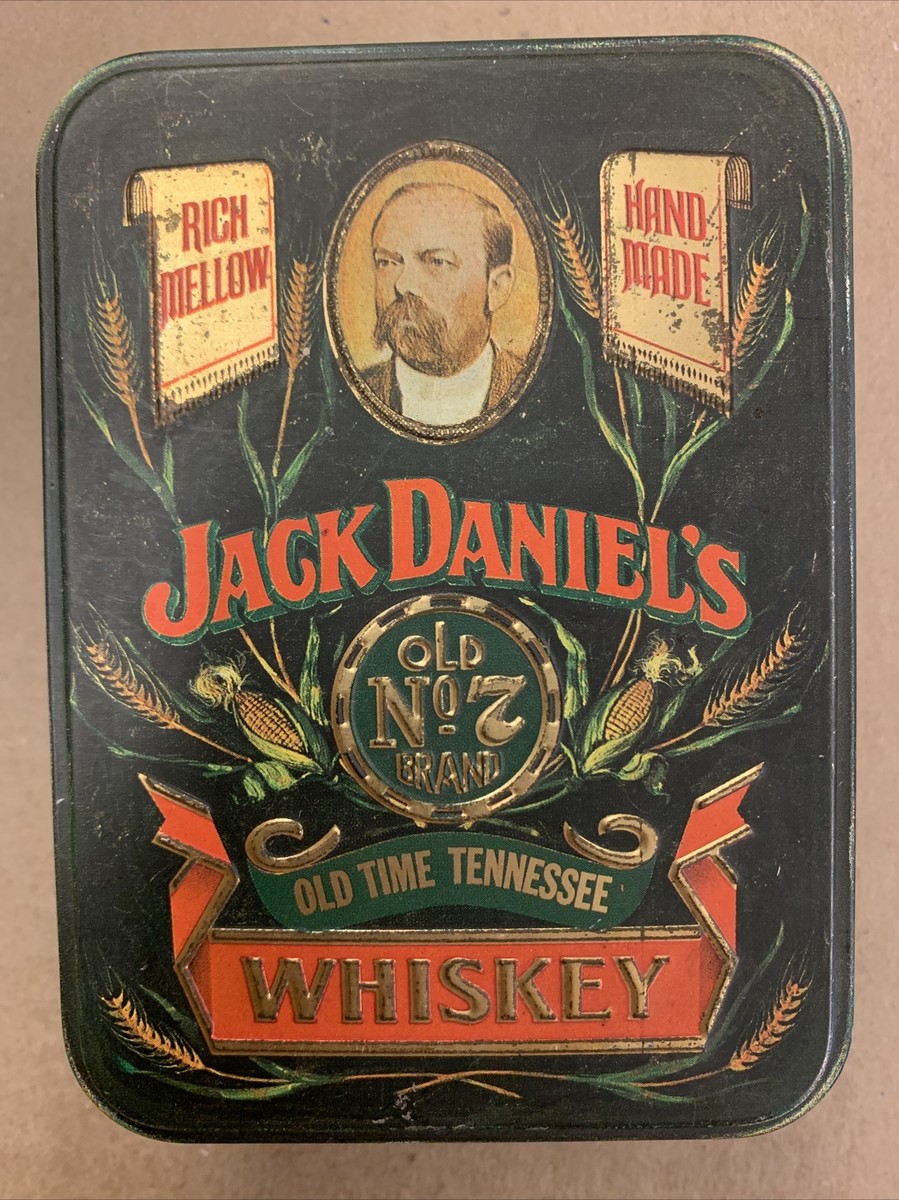 Jack Daniels Old No. 7 Brand Old Time Tennessee Whiskey Tin Jack Daniels Old No. 7 Brand Old Time Tennessee Whiskey Tin