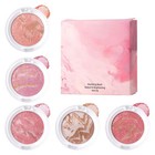 Baked Blush Face Shimmer Highlighter Powder Blush Palette Waterproof Blusher
