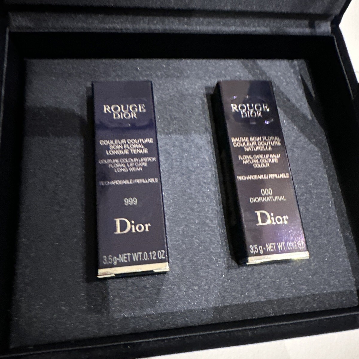 DIOR ROUGE DIOR DUO COLLECTION SET 999 RED & 000 NATURAL GIFT SET
