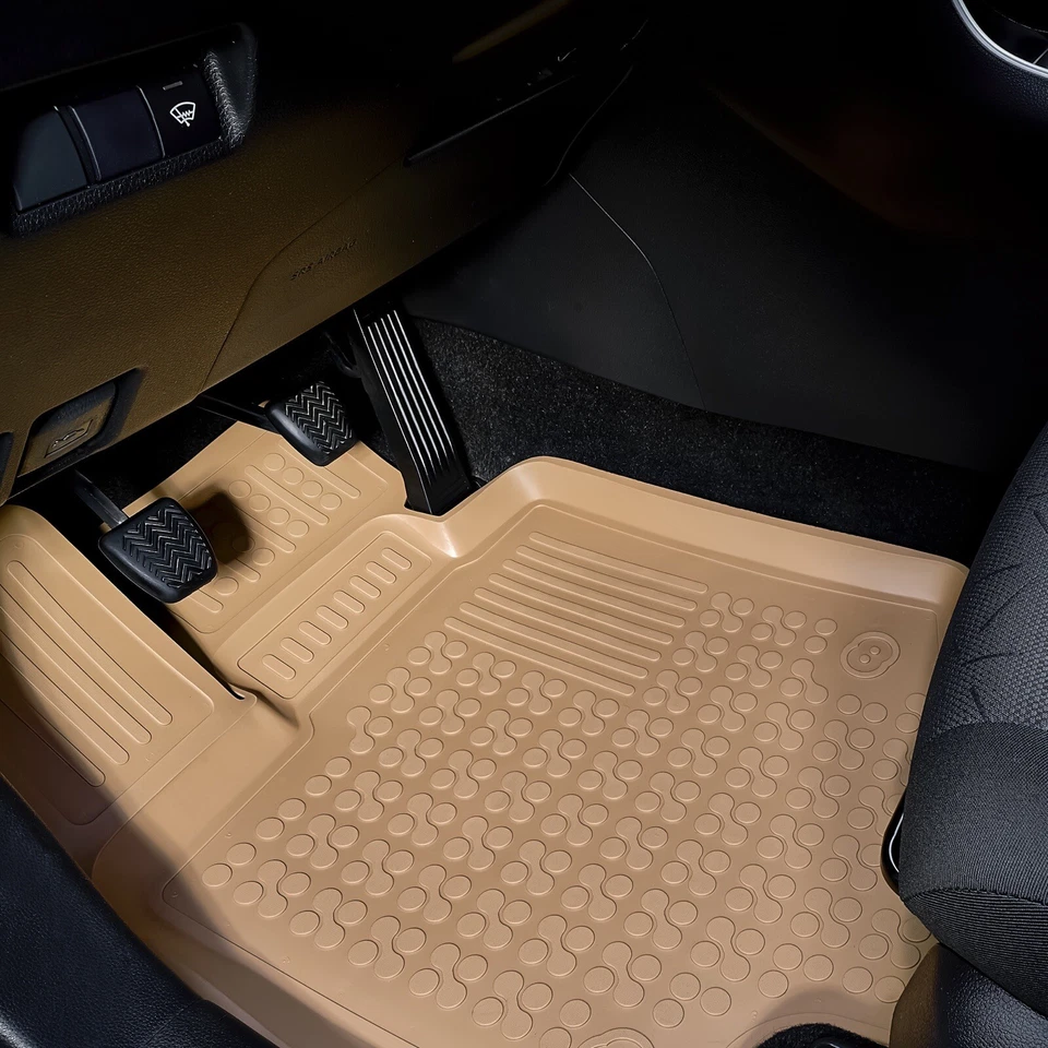 REZAWPLAST Car Mats for 2000-2006 Volvo S80 Floor Mats Custom Fit Odorless Beige Foto 3 de 4