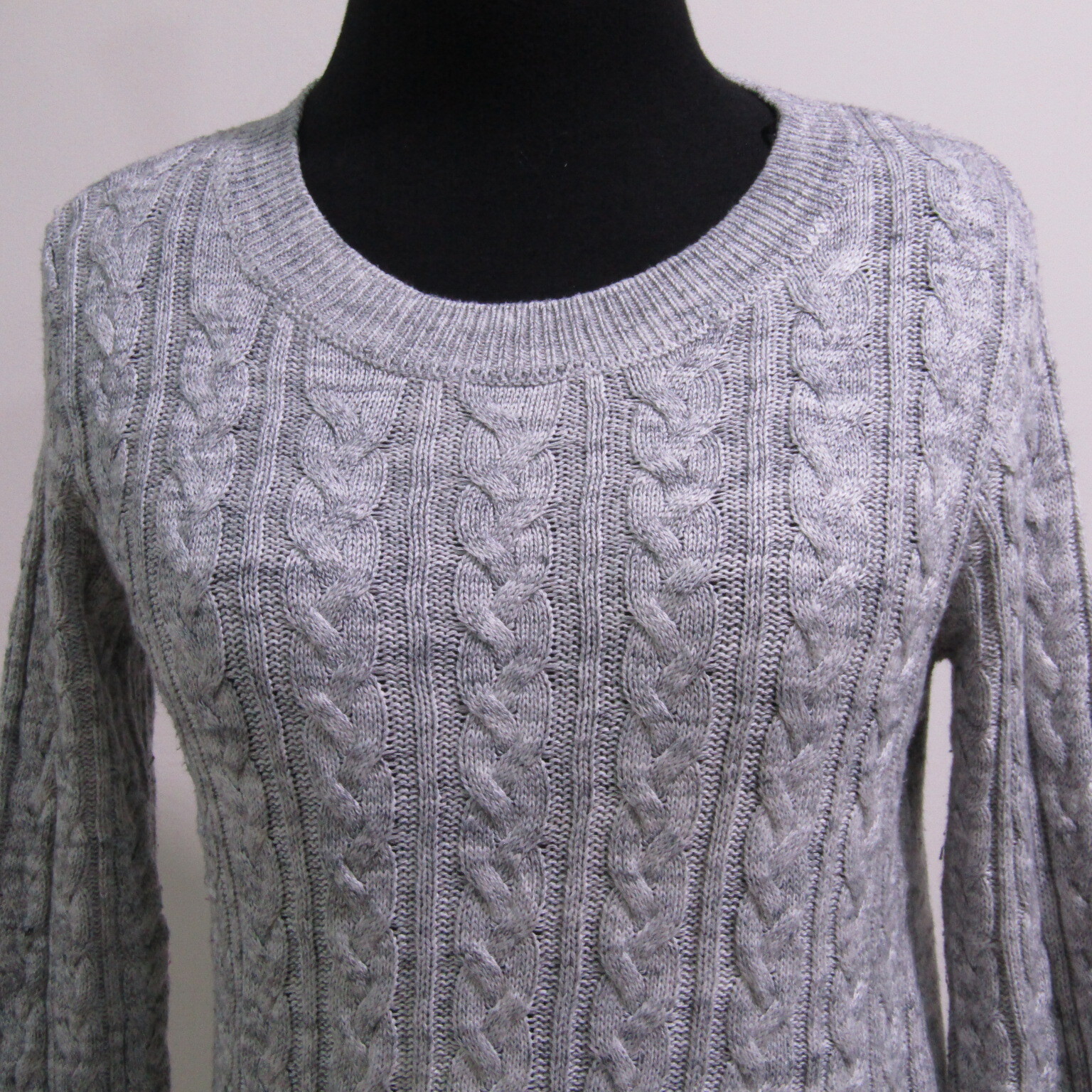 H&M Womens Wool Blend Grey Crew Neck Chest 32/34 UK Size 6 REF (Y01631) thumbnail 2