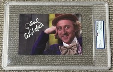Gene Wilder Signed Autograph 4x6 Willy Wonka Photo PSA/DNA Encapsulated